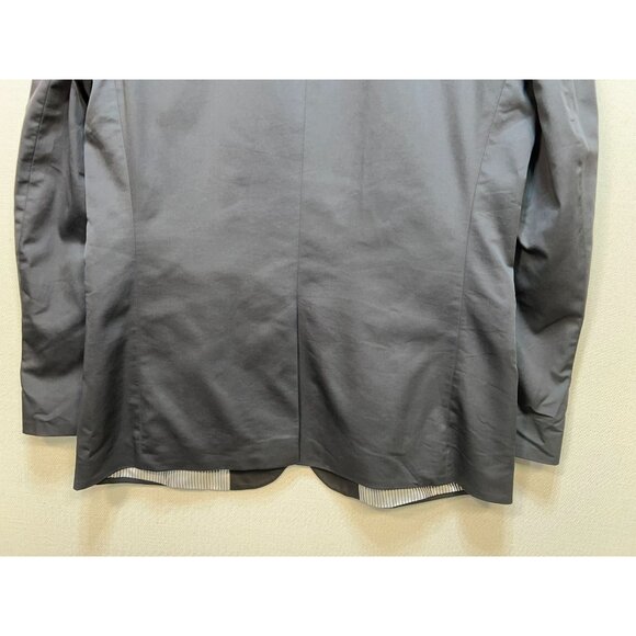 Express Men's Fitted Preppy Photographer Sport Blazer Coat Size 40R Navy - Picture 13 of 13